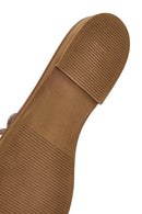 Women's Pink Stoned Leather Slippers | Derimod Women's Pink Stoned Leather Slippers | Derimod