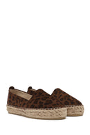 Woman Leopard Suede Espadrilles | Derimod Woman Leopard Suede Espadrilles | Derimod