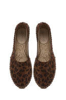Woman Leopard Suede Espadrilles | Derimod Woman Leopard Suede Espadrilles | Derimod