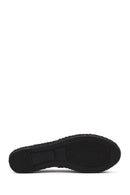 Women's Black Patterned Espadrilles | Derimod Women's Black Patterned Espadrilles | Derimod