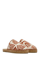 Kastamonu Stone Print Women's Tan Patterned Espadrille Slippers | Derimod Kastamonu Stone Print Women's Tan Patterned Espadrille Slippers | Derimod