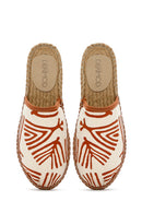 Kastamonu Stone Print Women's Tan Patterned Espadrille Slippers | Derimod Kastamonu Stone Print Women's Tan Patterned Espadrille Slippers | Derimod