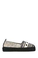 Kastamonu Stone Print Women's Black Patterned Espadrilles | Derimod Kastamonu Stone Print Women's Black Patterned Espadrilles | Derimod
