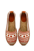 Kastamonu Stone Print Women's Tan Patterned Espadrilles | Derimod Kastamonu Stone Print Women's Tan Patterned Espadrilles | Derimod