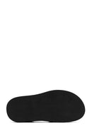 Women's Black Leather Sandals with Metal Buckle Ankle Detail | Derimod Women's Black Leather Sandals with Metal Buckle Ankle Detail | Derimod