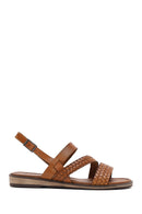 Women's Tan Leather Bodrum Sandals | Derimod Women's Tan Leather Bodrum Sandals | Derimod
