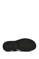 Women's Black Back Strap Leather Sandals | Derimod Women's Black Back Strap Leather Sandals | Derimod