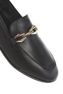 Kadın Siyah Tokalı Deri Loafer | Derimod Kadın Siyah Tokalı Deri Loafer | Derimod