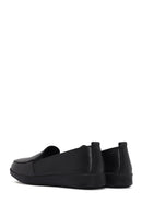 Women's Black Leather Comfort Loafer | Derimod Women's Black Leather Comfort Loafer | Derimod