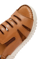 Women's Brown Thick Soled Leather Comfort Sandals | Derimod Women's Brown Thick Soled Leather Comfort Sandals | Derimod