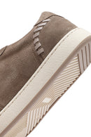 Kadın Vizon Bağcıklı Süet Deri Sneaker | Derimod Kadın Vizon Bağcıklı Süet Deri Sneaker | Derimod