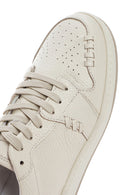 Kadın Krem Bağcıklı Deri Sneaker | Derimod Kadın Krem Bağcıklı Deri Sneaker | Derimod