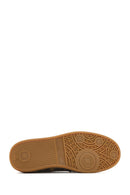 Kadın Leopar Bağcıklı Deri Sneaker | Derimod Kadın Leopar Bağcıklı Deri Sneaker | Derimod