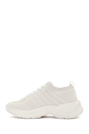 Derimod Zero Women's Beige Lace-Up Thick-Sole Sneakers | Derimod Derimod Zero Women's Beige Lace-Up Thick-Sole Sneakers | Derimod