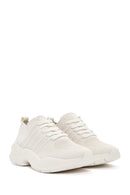 Derimod Zero Women's Beige Lace-Up Thick-Sole Sneakers | Derimod Derimod Zero Women's Beige Lace-Up Thick-Sole Sneakers | Derimod
