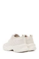 Derimod Zero Women's Beige Lace-Up Thick-Sole Sneakers | Derimod Derimod Zero Women's Beige Lace-Up Thick-Sole Sneakers | Derimod