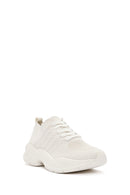 Derimod Zero Women's Beige Lace-Up Thick-Sole Sneakers | Derimod Derimod Zero Women's Beige Lace-Up Thick-Sole Sneakers | Derimod