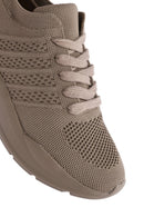 Derimod Zero Kadın Vizon Bağcıklı Kalın Tabanlı Sneaker | Derimod Derimod Zero Kadın Vizon Bağcıklı Kalın Tabanlı Sneaker | Derimod