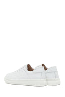 Women's White Lace-Up Leather Sneaker | Derimod Women's White Lace-Up Leather Sneaker | Derimod