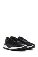 Men's Black Lace-up Leather Sneaker | Derimod Men's Black Lace-up Leather Sneaker | Derimod