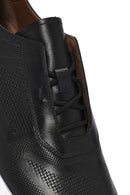 Erkek Siyah Bağcıklı Deri Sneaker | Derimod Erkek Siyah Bağcıklı Deri Sneaker | Derimod