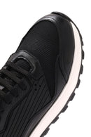 Erkek Siyah Bağcıklı Kalın Tabanlı Deri Sneaker | Derimod Erkek Siyah Bağcıklı Kalın Tabanlı Deri Sneaker | Derimod