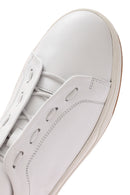Erkek Beyaz Bağcıklı Deri Sneaker | Derimod Erkek Beyaz Bağcıklı Deri Sneaker | Derimod