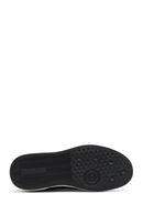 Erkek Siyah Bağcıklı Deri Sneaker | Derimod Erkek Siyah Bağcıklı Deri Sneaker | Derimod
