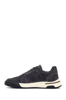 Erkek Gri Bağcıklı Süet Deri Sneaker | Derimod Erkek Gri Bağcıklı Süet Deri Sneaker | Derimod