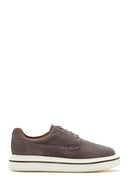 Men's Mink Lace-Up Thick-Soled Suede Leather Casual Shoes | Derimod Men's Mink Lace-Up Thick-Soled Suede Leather Casual Shoes | Derimod