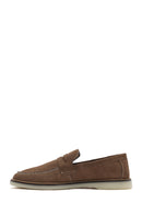Erkek Vizon Süet Deri Casual Loafer | Derimod Erkek Vizon Süet Deri Casual Loafer | Derimod