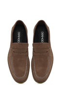 Erkek Vizon Süet Deri Casual Loafer | Derimod Erkek Vizon Süet Deri Casual Loafer | Derimod
