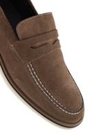 Erkek Vizon Süet Deri Casual Loafer | Derimod Erkek Vizon Süet Deri Casual Loafer | Derimod