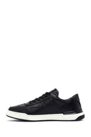 Men's Black Lace-up Leather Sneaker | Derimod Men's Black Lace-up Leather Sneaker | Derimod