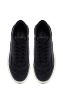 Men's Black Lace-up Leather Sneaker | Derimod Men's Black Lace-up Leather Sneaker | Derimod