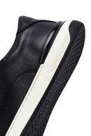 Men's Black Lace-up Leather Sneaker | Derimod Men's Black Lace-up Leather Sneaker | Derimod