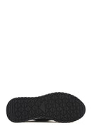 Erkek Siyah Bağcıklı Kalın Tabanlı Deri Casual Sneaker | Derimod Erkek Siyah Bağcıklı Kalın Tabanlı Deri Casual Sneaker | Derimod