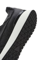 Erkek Siyah Bağcıklı Kalın Tabanlı Deri Casual Sneaker | Derimod Erkek Siyah Bağcıklı Kalın Tabanlı Deri Casual Sneaker | Derimod