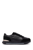 Men's Black Lace Up Leather Sneakers | Derimod Men's Black Lace Up Leather Sneakers | Derimod