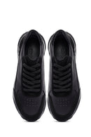 Men's Black Lace Up Leather Sneakers | Derimod Men's Black Lace Up Leather Sneakers | Derimod