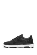 Men's Black Lace-up Leather Sneaker | Derimod Men's Black Lace-up Leather Sneaker | Derimod