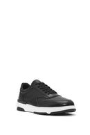 Men's Black Lace-up Leather Sneaker | Derimod Men's Black Lace-up Leather Sneaker | Derimod