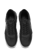 Men's Black Lace-up Leather Sneaker | Derimod Men's Black Lace-up Leather Sneaker | Derimod