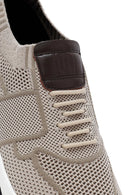 Derimod Zero Men's Beige Thick-Soled Fabric Sneakers | Derimod Derimod Zero Men's Beige Thick-Soled Fabric Sneakers | Derimod