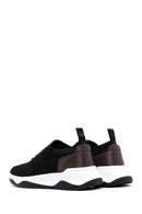 Derimod Zero Men's Black Thick Soled Fabric Sneaker | Derimod Derimod Zero Men's Black Thick Soled Fabric Sneaker | Derimod