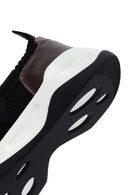 Derimod Zero Men's Black Thick Soled Fabric Sneaker | Derimod Derimod Zero Men's Black Thick Soled Fabric Sneaker | Derimod
