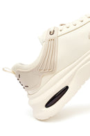 Erkek Bej Bağcıklı Kalın Tabanlı Kumaş Sneaker | Derimod Erkek Bej Bağcıklı Kalın Tabanlı Kumaş Sneaker | Derimod