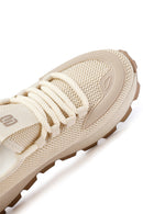 Derimod Zero Erkek Bej Bağcıklı Kalın Tabanlı Kumaş Sneaker | Derimod Derimod Zero Erkek Bej Bağcıklı Kalın Tabanlı Kumaş Sneaker | Derimod