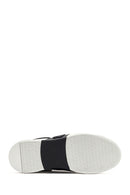 Men's White Lace-up Thick-Sole Leather Sneaker | Derimod Men's White Lace-up Thick-Sole Leather Sneaker | Derimod