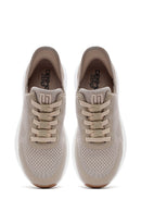 Derimod Zero Men's Beige Thick-Soled Fabric Sneakers | Derimod Derimod Zero Men's Beige Thick-Soled Fabric Sneakers | Derimod